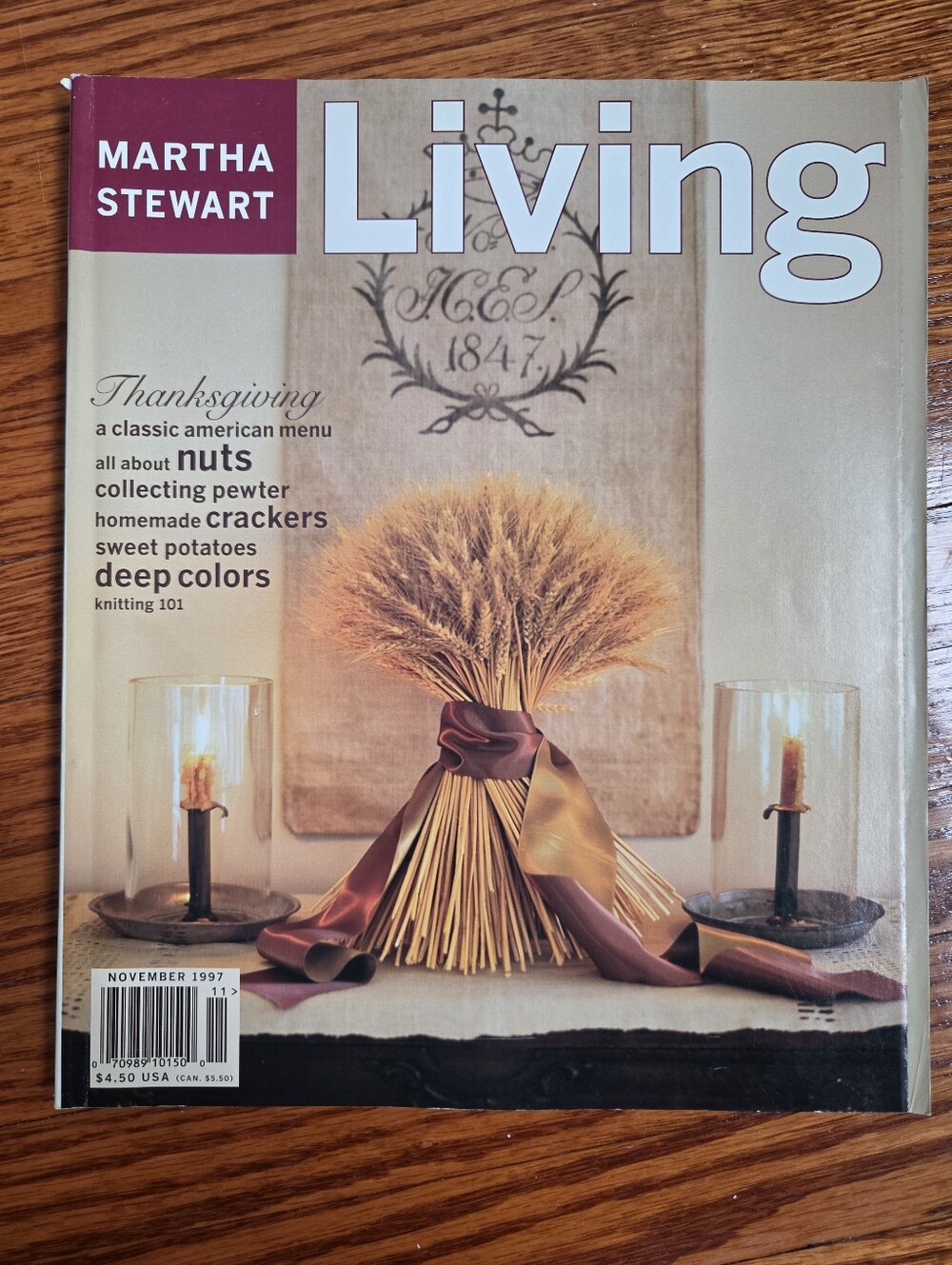Martha Stewart Living Magazine, November 1997.